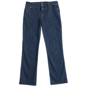 Agnes B. Women’s Mid-Rise Dark Blue Straight Leg Jeans - Size 28 Waist